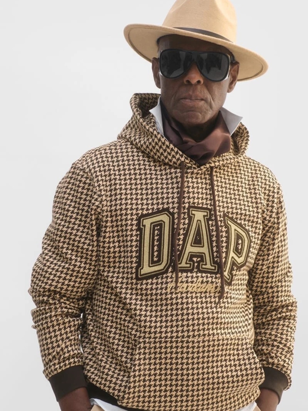 Gap x Dapper Dan DAP Harlem Camel Herringbone Hoodie Men’s S NWT